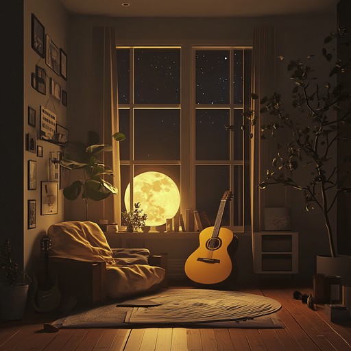 This track features classical guitar softened by ethereal synth layers and subtle percussion, crafting a serene, soothing lullaby. It evokes a tranquil, intimate atmosphere, perfect for winding down and drifting into peaceful sleep. The enchanting notes and tender soundscape create a warm, inviting embrace, making it an ideal night time companion