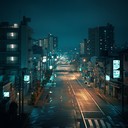 an instrumental rap track capturing the serenity of empty streets