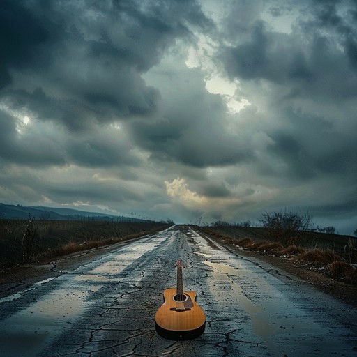 A soft and haunting sertanejo track featuring a lonely guitar line that captures the essence of solitude and heartache. The guitar's nostalgic tones paint a picture of wide open, empty country roads where memories and emotions linger in the air, creating an evocative and bittersweet atmosphere