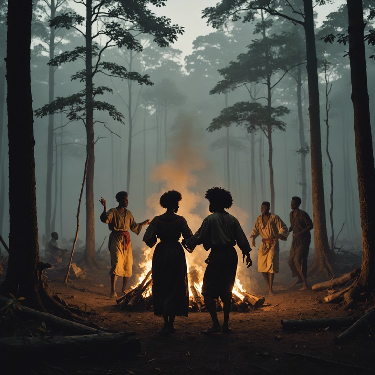 The track represents a mystical journey through time, guided by the pulsating rhythms of afro cuban drums intertwined with ethereal soundscapes, conjuring images of ancient rituals and spiritual awakening. The music serves as a bridge connecting the earthly to the supernatural, inviting listeners into a trance like exploration of their ancestral roots through immersive and rhythmic storytelling.