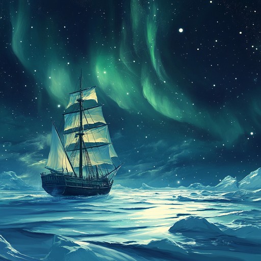 An instrumental piece combining deep cello tones with subtle orchestral elements to evoke the sailors' bittersweet journey across icy waters, dreaming of home. The music captures the cold solitude and warm memories from afar.