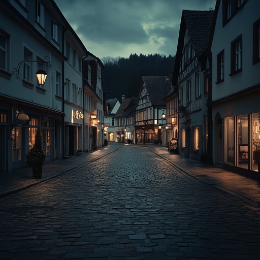 An evocative instrumental piece that captures the feeling of loneliness and longing in empty german streets at night, blending haunting melodies with traditional schlager influences.