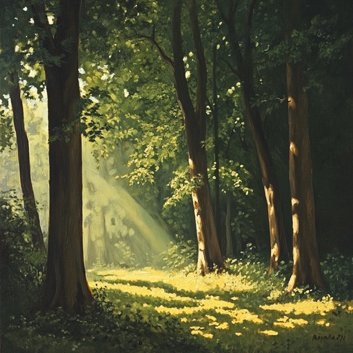 Soothing woodland symphony offers a calming escape into the heart of a tranquil forest. The gentle piano and ambient strings create an atmosphere of relaxation, reminiscent of a quiet walk among towering trees and babbling brooks, providing a perfect backdrop for peaceful moments and inner reflection.