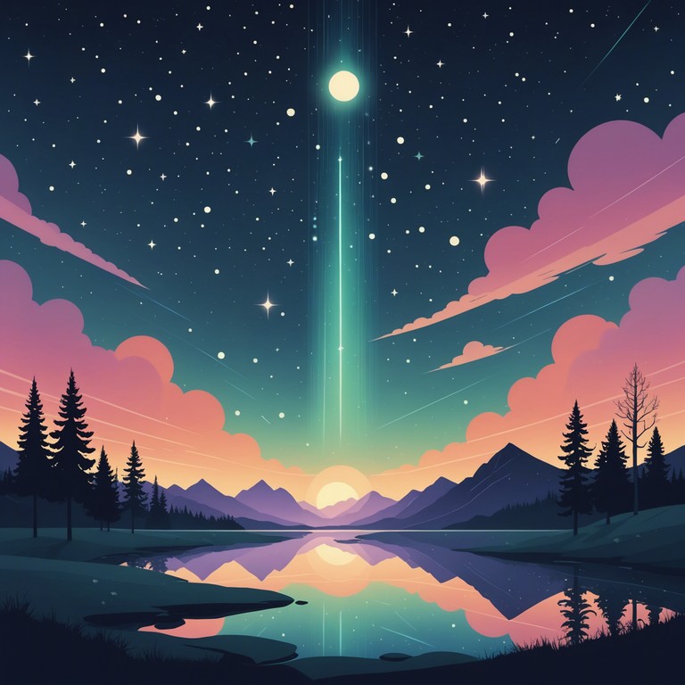 This version emphasizes even more on the ethereal and celestial qualities of the track, incorporating more spatial effects and higher, crystal clear synth tones to create a more pronounced sensation of floating among the stars. The layers of sound are designed to envelop the listener in a cocoon of dream like, otherworldly atmospheres.