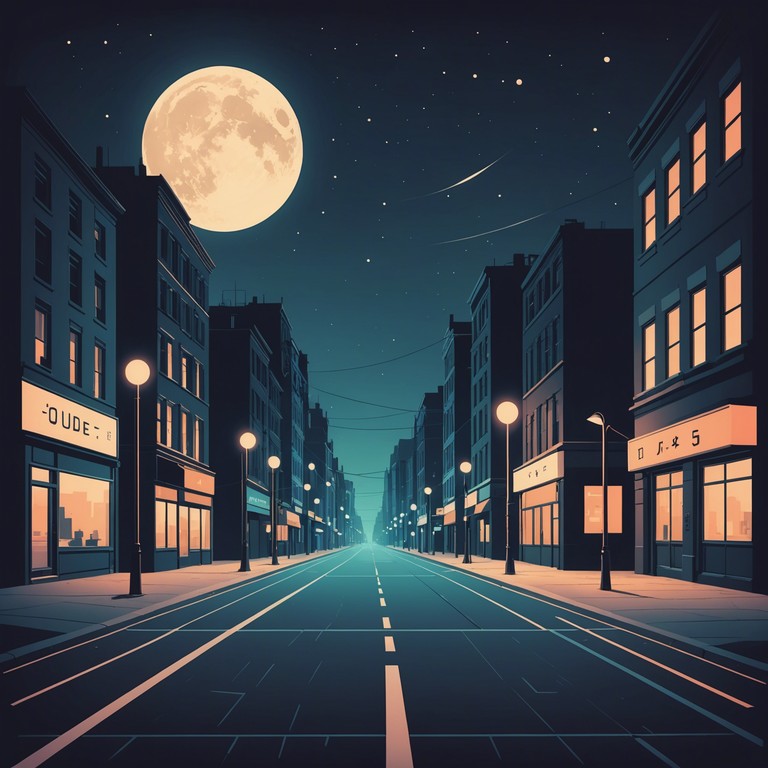 This composition transports the listener through the tranquil yet poignant scenes of urban life after dark. Each note reflects the flicker of street lamps and the shadowy corners of city streets. The musical narrative encapsulates the blend of solitude and connectedness felt in a sleeping city, articulated through the emotive play of the electric piano.