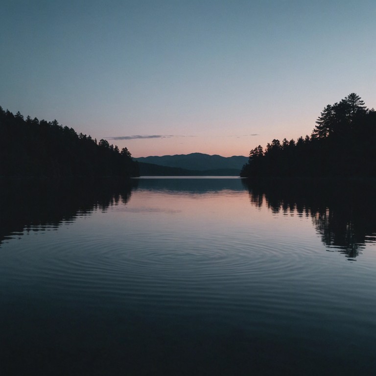 The track features a slow, flowing melody that subtly intertwines darkness with serenity, creating an introspective atmosphere suited for reflective moments. The instrumentation is minimalist, focusing on depth rather than complexity, evoking emotions akin to looking over calm, shadowy waters at dusk.