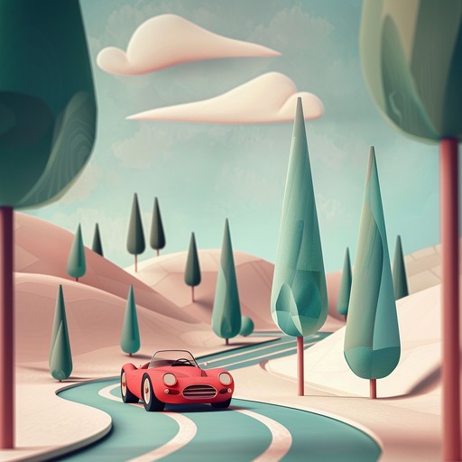 Picture an energetic chase through a whimsical forest, with fast beats driving the motion and playful, childlike melodies adding a fantastical touch.