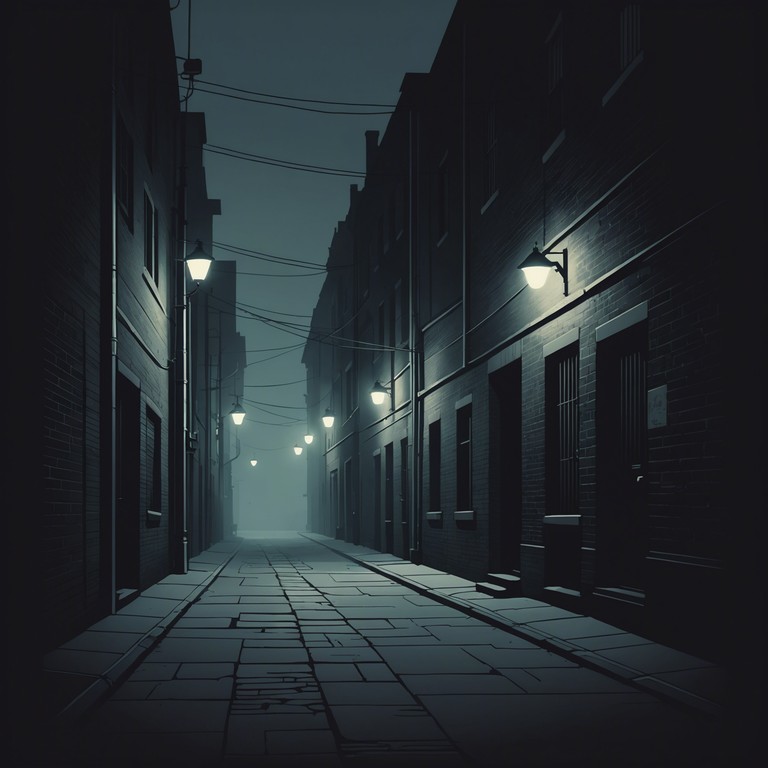 This track utilizes a haunting electric piano melody that meticulously grows in intensity, depicting a scene of suspense and impending doom. The piece evokes a feeling of slowly being followed by an unseen presence in a dark, misty alleyway, perfect for a suspense thriller soundtrack.