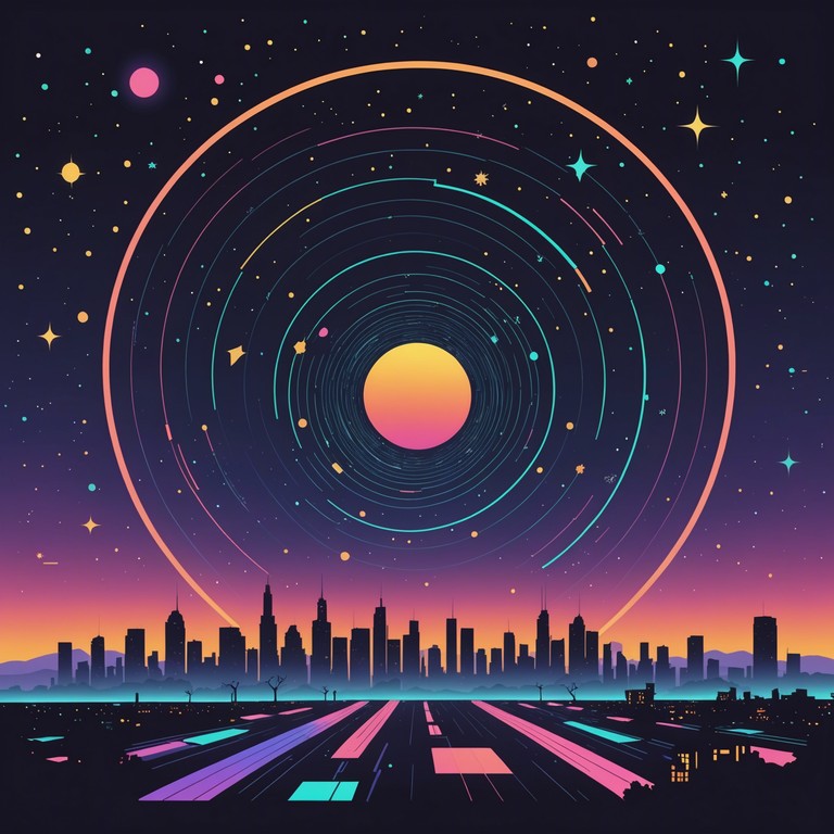 In this track, space age synths meet smooth jazz piano over a pulsating house beat, creating a soundscape that feels like a cosmic journey through sound and rhythm. The fusion of futuristic elements and jazz creates an immersive listening experience.