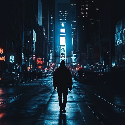 This expressive instrumental piece conveys the mood of quiet urban streets at night. The saxophone takes the center stage with its smooth, melancholic melodies, supported by gentle rhythm and lush chords. The music evokes feelings of introspection and soulful contemplation, perfect for an introspective midnight journey.