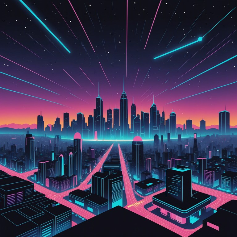 A high octane musical journey through a bustling neon lit city, crafted with pulsing electronic elements and immersive futuristic vibes. Perfect for soundtracking moments of technological triumph or urban exploration.