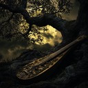 haunting melodies weave through the silent forest's whispered secrets.