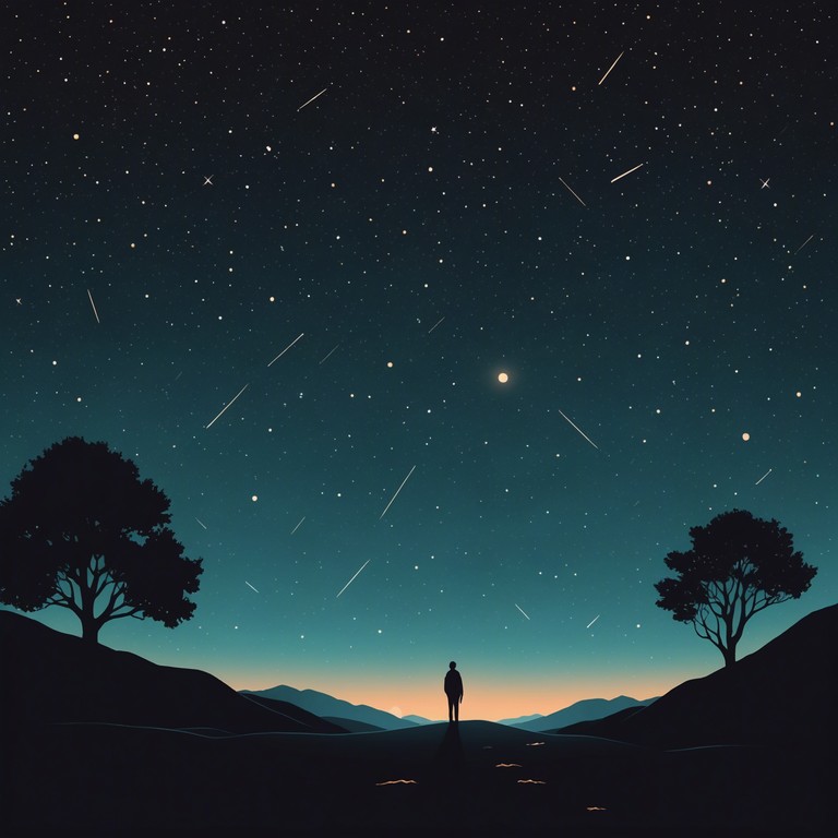 This alternative version embraces slightly more dynamic shifts to simulate stellar events, such as supernovas and black holes, while maintaining a peaceful undertone that guides the listener through a cosmic voyage.