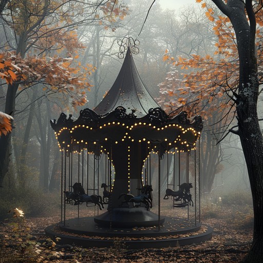 This instrumental piece combines whimsical, carefree melodies with traditional gothic sound elements, creating a unique fusion that is playfully dark yet uplifting. Each note dances between shadows, inviting listeners into an enchanted, haunted carnival. The whimsical nature of the track perfectly contrasts with its goth elements, showcasing an unusual but captivating blend.