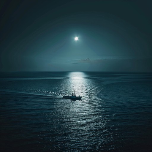 This instrumental track evokes the serene beauty of moonlight reflecting off the calm waters of the black sea, infused with a sense of naval history and quiet reflection. A soothing melody plays on, capturing the essence of a peaceful night at sea. The calm waves, gentle night breezes, and distant ship creaks make for a meditative auditory experience.