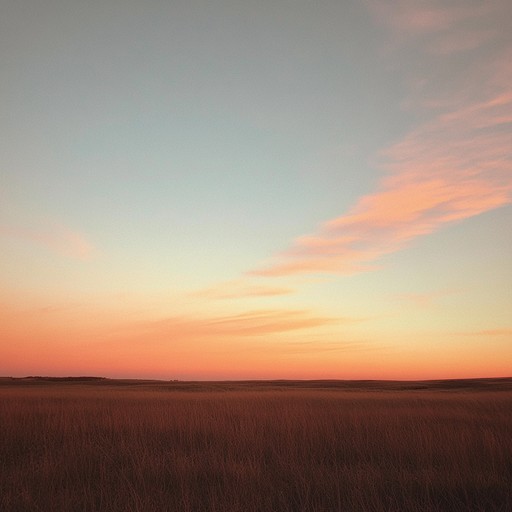 This instrumental track captures the serene feeling of a sunset on the prairies, blending soft country guitar melodies with a calming rhythm ideal for relaxation and introspection. The gentle strings and harmonica contribute to an overall experience of peacefulness.