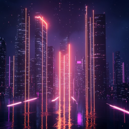 A calming blend of soft synths, rhythmic beats, and futuristic sounds to create a tranquil yet immersive cyberpunk atmosphere, perfect for unwinding amidst neon lit cityscapes.