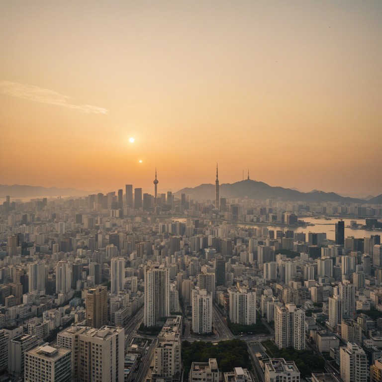 As the bustling city of seoul quiets under the twilight, this track captures the essence of peace and serenity with its soothing melodies played on a traditional gayageum, blending the modern vibes of k pop with the timeless calm of a gentle evening. The music is a perfect reflection of seoul’s dual character, merging the contemporary with the traditional.