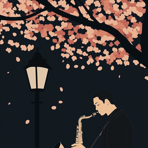 An energetic instrumental jazz piece that fuses lively swing rhythms with traditional japanese melodies, featuring saxophone complemented by koto strings, creating a unique blend that evokes joy, excitement, and enchantment.