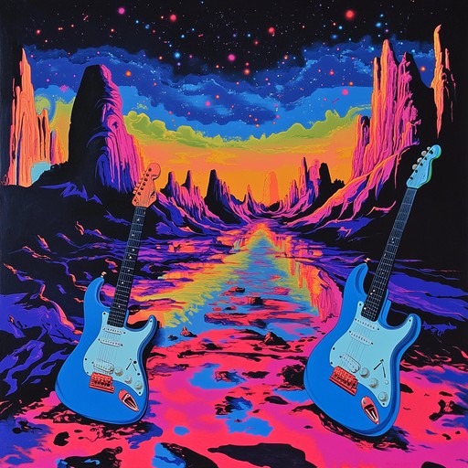 With groovy bass undercurrents, sparkling guitar riffs, and offbeat percussion, this track offers an enthralling dive into a neon lit cosmic desert. Its rhythms are hypnotic and ever changing, creating a soundscape perfect for adventurous nights and introspective journeys.