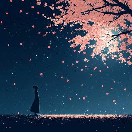 This instrumental track blends the ethereal sounds of ambient electronica with traditional japanese koto melodies, creating an experimental romantic atmosphere that evokes the silent depths of heartfelt emotions beneath starlit skies