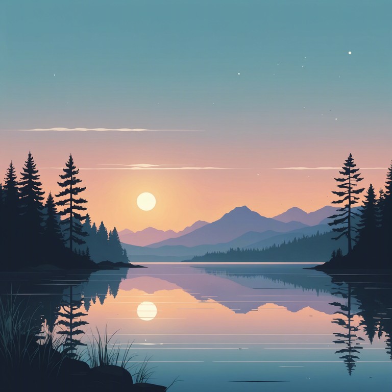 This piece evokes the serene, soft whispers of dawn, characterized by a gentle orchestral arrangement that slowly unfolds. The music paints a picture of a tranquil morning where the softness of the first light meets the peaceful solitude of a new day. A smooth blend of lush strings and subtle woodwinds invites the listener into a reflective, calm state, perfect for morning meditation or early contemplative walks.