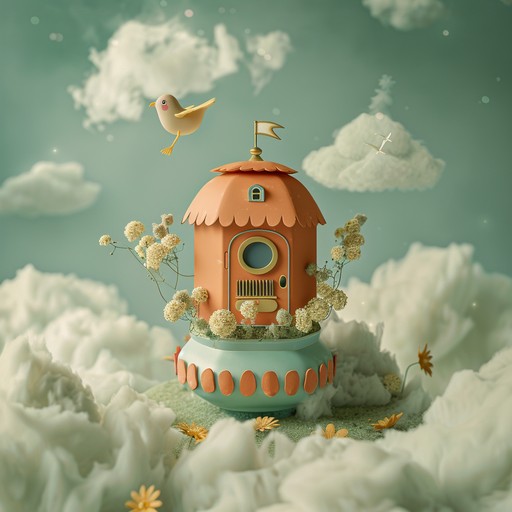 This instrumental piece combines tender, whimsical melodies with the playful sounds of toy instruments, evoking a nostalgic dreamscape filled with delicate mechanical wonders. The listener is transported to a world where childhood memories come to life through music box tones and soft synthesizers.