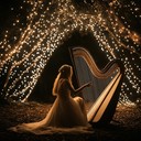 harp softly narrates a mystical, otherworldly starlit dreamscape.