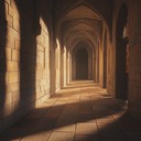 guitar echoes through ancient stone hallways