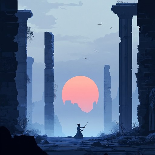 An evocative instrumental piece blending melancholic melodies with world music influences, capturing the essence of ancient, lost civilizations and the silent whispers of their ruins.