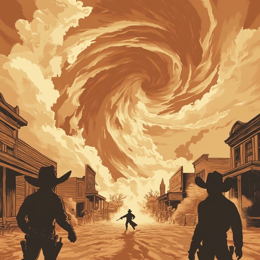 An instrumental piece combining chaotic rhythms and wild western motifs, capturing the intensity of a desert storm and the frenzy of a high noon showdown.