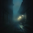 eerie grime beats in a haunting city night setting