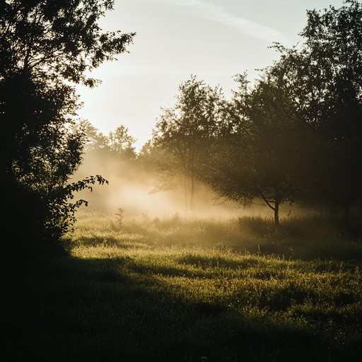 A tranquil composition capturing the gentle essence of a serene morning where the soft whispers of the wind bring calmness. The soothing tune flows like a slow moving river, evoking a sense of deep tranquility and connection with nature. Utilizing delicate instrumental notes to create a soundscape that embodies the peacefulness of dawn’s first light.