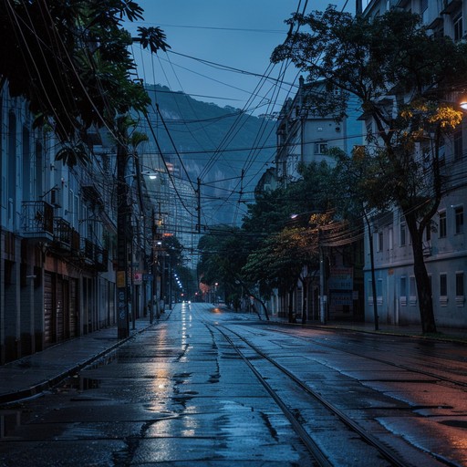 A deeply emotional samba that brings out the beauty of solitude through gentle acoustic guitar and soft saxophone strains, echoing through deserted rio streets at twilight. This piece intertwines the melancholy of being alone with the warmth of rio's persistent rhythm