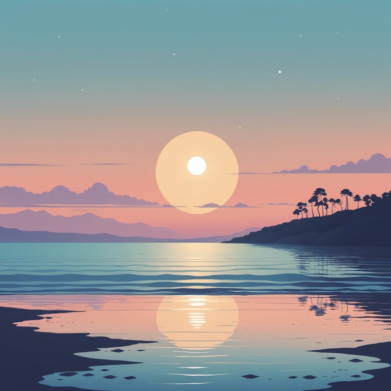 This alternative version accentuates more of the soft, melodic synthesizer layers, adding subtle nature sounds for an even deeper peaceful exploration as you imagine the horizon and gentle breeze of a quiet seaside evening.