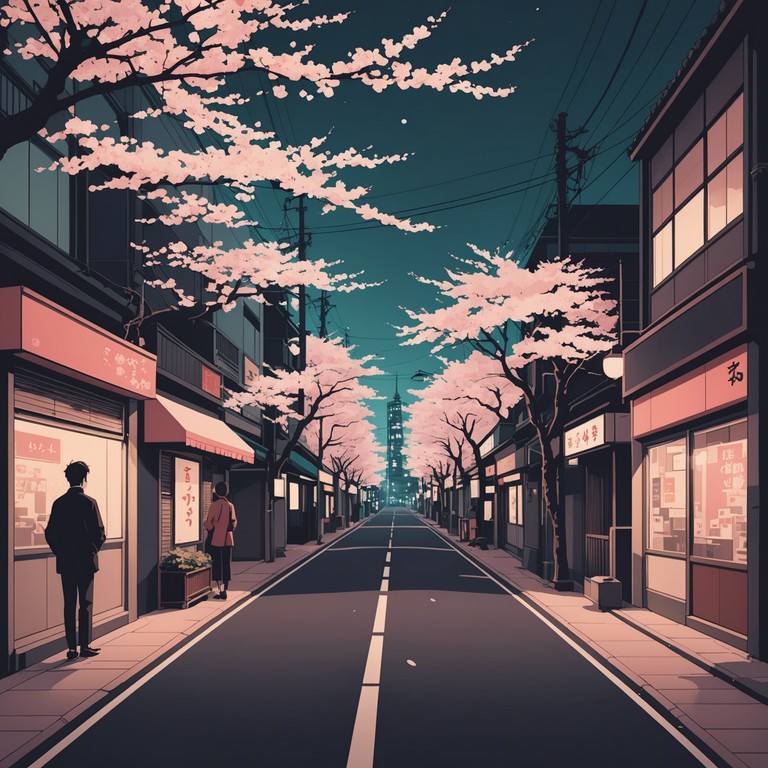 This track encapsulates the soft, shimmering essence of a vivid anime dreamscape, integrating lush rhythmic patterns that evoke emotions of nostalgia and yearning. The ethereal melody, played on an electric piano, weaves through a narrative of young love and mystical adventures in an anime setting.