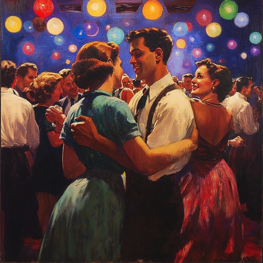 This instrumental song infuses the upbeat scent of a 1940s dancehall with the swing and jazz zest that reigned supreme during the era. A lively rhythm, catchy melodies, and spirited arrangements transport listeners to a festive ballroom where dancing shoes and jubilant vibes are in full swing. Perfect for capturing nostalgic feelings with a modern energetic twist.