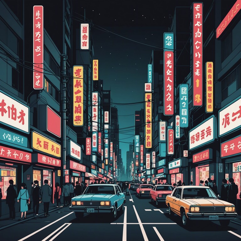 This track captures the essence of tokyo's relentless energy and vibrant nightlife through an amalgamation of high energy beats and eclectic, layered synthesizer sounds that resemble the pulsating neon lights and chaotic streets of the city.