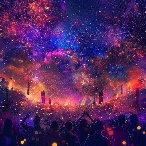 Experience a galactic festival that combines high energy dubstep beats with vivid electronic melodies, creating an ecstatic and lively atmosphere. This track is designed to make you move non stop.