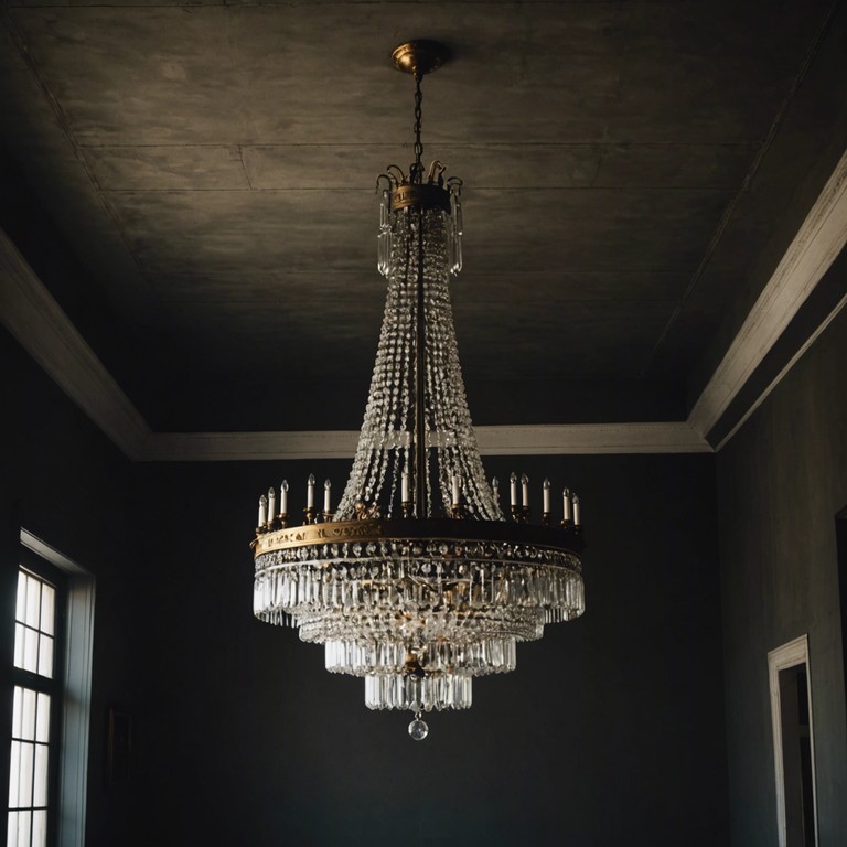 In a grand, abandoned mansion, this track captures the essence of mysteries long silent, creeping through hallways with whispers carried by the wind. The piece relies on subtle tonal shifts and eerie harpsichord solos that suggest the stories of a once vibrant, now forgotten estate. Its melody weaves through the decadence of lost times, inviting curiosity and unease. It’s perfect for evoking a narrative of ancient secrets and spectral presences.