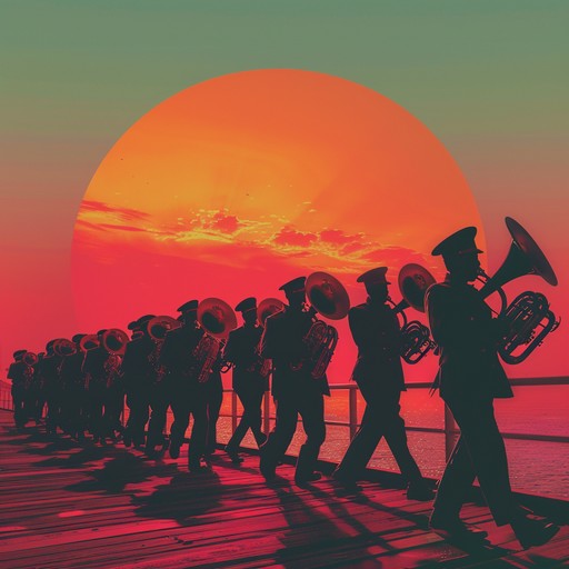 This track merges groovy rhythms with traditional russian navy march elements, resulting in an energetic and uplifting composition. Featuring lively brass and drums, it captures the adventurous spirit and proud heritage of sailors, offering a unique blend of historical and modern musical styles.