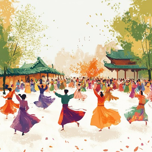 A spirited instrumental piece weaving vibrant cultural dances into one jubilant medley, perfect for any celebration. It features lively rhythms and uplifting melodies from different traditions, creating an infectious sense of joy and unity.