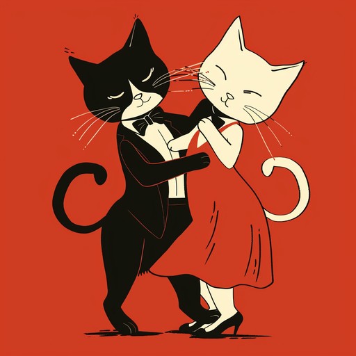 A light hearted and whimsical tango featuring playful melodies that evoke the image of dancing cats frolicking around. The tune captures the quirky charm and elegance of a traditional argentine tango, with a dreamlike, playful twist that makes it endearing and amusing. The piece alternates between quick, energetic sections and slower, more contemplative moments.