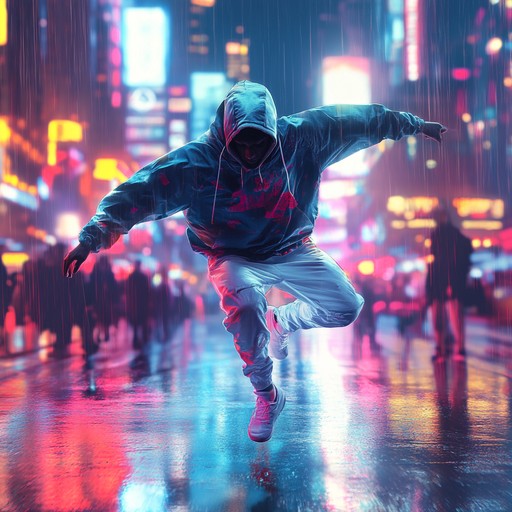 Dive into a vivid urban scene filled with cinematic tension. Energetic synth driven beats and rhythmic patterns create an atmosphere of drama and intensity, perfectly capturing the essence of a night time city dance off.