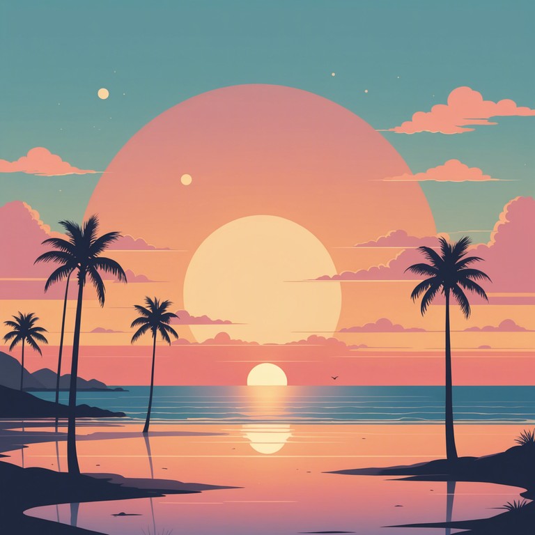 This song captures the soft essence of a beachside sunset, blending smooth rhythms with a soothing bossa nova style to create an atmosphere of romantic summer evenings. The music carries a tender melody, perfect for unwinding or intimate gatherings by the sea.