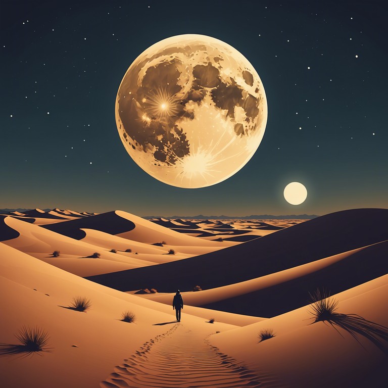 In this composition, the echoing sound of a single oud plays under a vast, starry desert night, evoking the sense of mystery and danger lurking within the shadowy dunes. The minimalist instrumental focuses on creating a sense of isolation and foreboding, perfect for a suspenseful scene or an immersive storytelling experience set in the middle east.