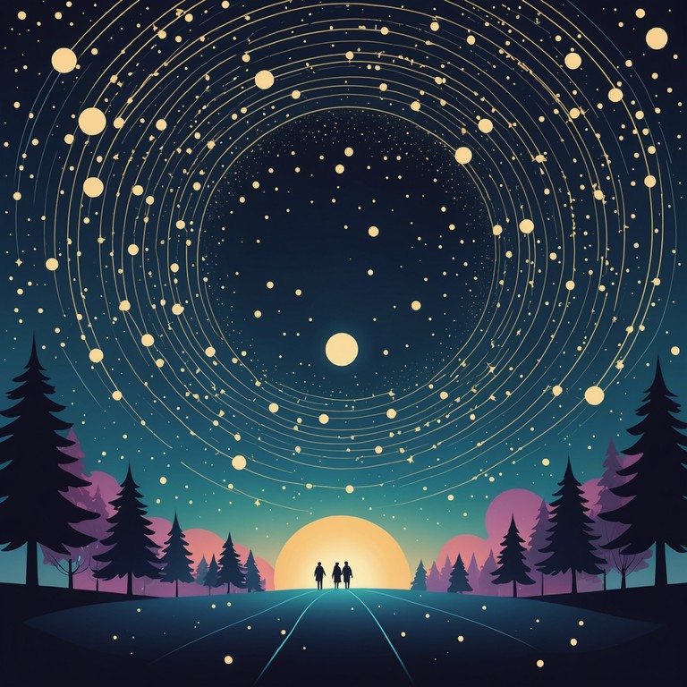 A symphony that captures the vastness and mystery of the universe while maintaining the warm, joyous tones of traditional holiday music. This track uses the eerie yet soothing sounds of the theremin to create a bridge between the familiar and the cosmic unknown.