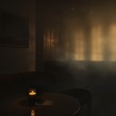 eerie, smooth, seductive; dimly lit lounge bar vibes