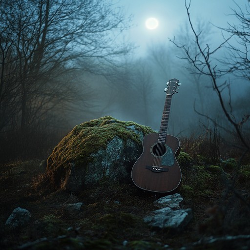 An instrumental piece featuring acoustic guitar, evoking deep introspection as one wanders alone through mist laden woodlands, the melodies reflecting solitude and the secrets of the forest.