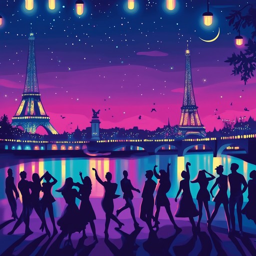 Imagine a euphoric dance, set against a backdrop of the twinkling parisian skyline, where every beat of the accordion plays with the rhythm of your heart, offering a magical, romantic escape.